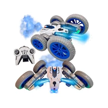 Távirányítós Szupergyors Körbeforgó 360fokos Autó - Gőz és Fény Effektekkel