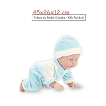 Mászó és Sétáló Kisbaba - Kék Ruhával