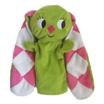 Kockásfülű Nyúl 25cm Báb