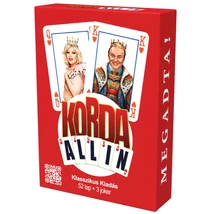 Korda All-in Klasszikus Francia Kártyapakli (52 lap + 3 joker) Korda All-in Klasszikus Francia Kártyapakli (52 lap + 3 joker)