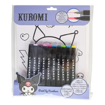 Kuromi Számos Színező Csomag: 10db Filctollal és 2db Színezővel