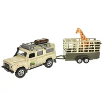 Szafari Készlet - Land Rover Defender - Zsiráffal és Utánfutóval Szafari Készlet - Land Rover Defender - Zsiráffal és Utánfutóval