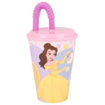 Disney Hercegnős Műanyag Szívószálas Pohár