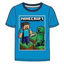 Kék Minecraftos Póló: 9 évesre