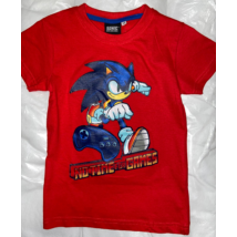Sonic a Sündisznós Piros Póló: 5 évesre