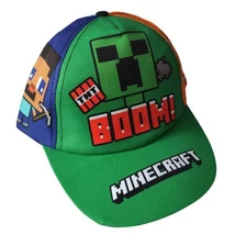 Minecraft Baseball Sapka - Aranyos Karakterekkel