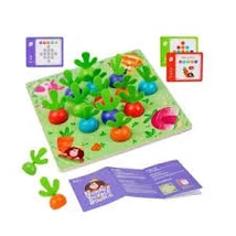 Fából Készült Memória- és Asszociációs Játék Számokkal 3+