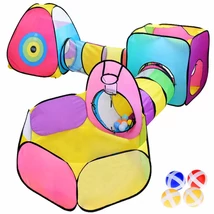 Mega Játszó Központ - 5 az 1-ben: Alagút Sátor Szett