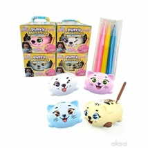 Puffy Mallows - Színezd és Mosd Le Puha Illatos Állatka 1db - Véletlenszerű színben