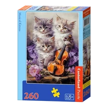 260db-os Puzzle Muzsikus Macskák