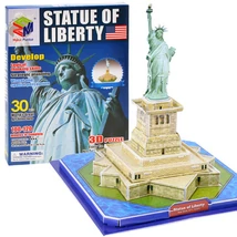 3D-s Kirakó Puzzle - Szabadság-szobor 