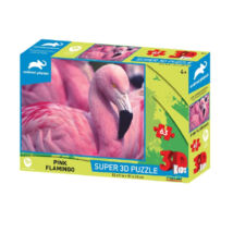 Super 3D Kids Puzzle: Rózsaszín Flamingó 