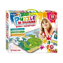 Óriás Színezhető Puzzle - Dínós