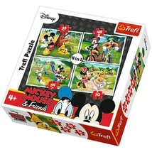 Mickey Egér és Barátai Puzzle 4 in 1