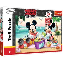 Mickey és Minnie Egér A Tengerparton Maxi Puzzle 24 db-os