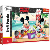 Mickey és Minnie Egér A Tengerparton Maxi Puzzle 24 db-os