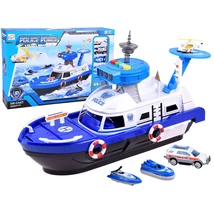 Rendőrségi Hajó Állomás Járművekkel - Világít és Hangot ad