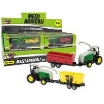 Aratógép Pótkocsival 16cm Sárga Aratógép Pótkocsival 16cm Sárga