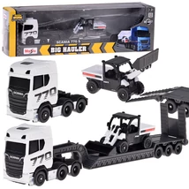 SCANIA 770S + Pótkocsi és Bobcat munkagép