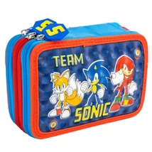 Sonic - 3 Szintes Tolltartó 