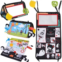 Összecsukható Érzékszervi Játék Tükörrel + Kontrasztkönyv