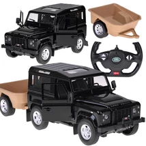 Land Rover Távirányítós Autó Utánfutóval és Világító Lámpákkal