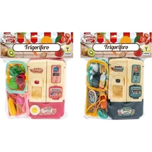 Kék vagy Rózsaszín Hűtőszekrény 15cm - Kiegészítőkkel 