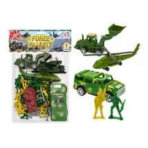 58 darabos Műanyag Katonakészlet