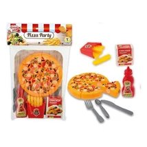 Pizza Party - Pizza, Sültkrumpli, Szósz, Csibefalat, Evőeszközök