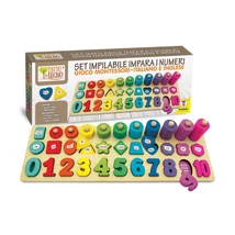 Fa Oktató Puzzle - Színekkel, Számokkal, Formákkal