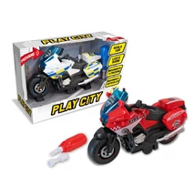 Szétszerelhető Rendőr- vagy Tűzoltómotor  Hang- és Fényhatásokkal