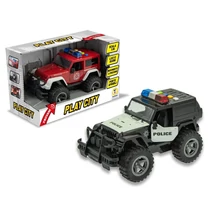 1db - Rendőr- vagy Tűzoltóterepjáró  Hang- és Fényhatásokkal