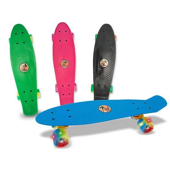 Penny board gördeszka, világító led-es kerékkel 