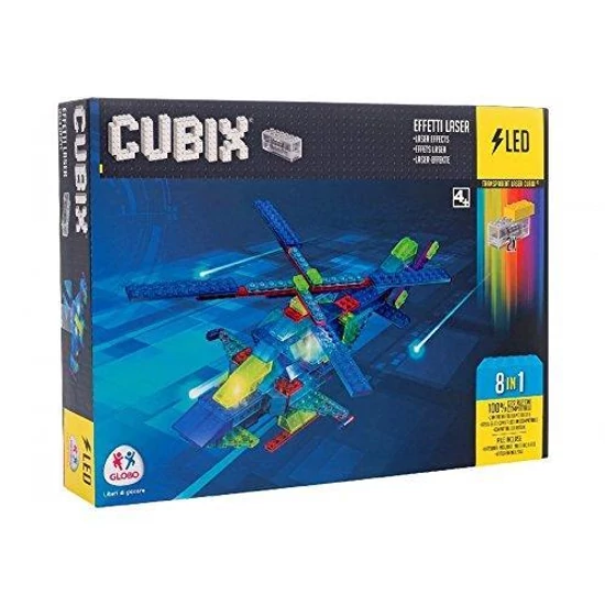 Cubix LED-es Építőjáték - Helikopter