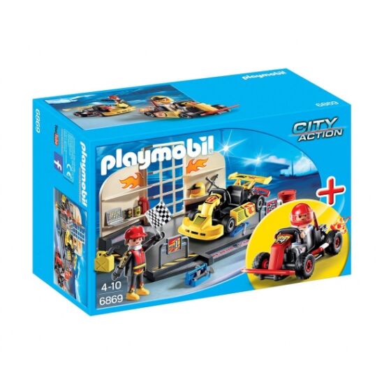 Playmobil City Action Gokart PitStop 6869
