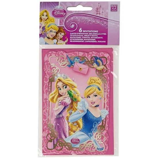 Disney Hercegnős Parti Meghívó