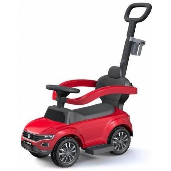 Baby Mix Volkswagen T-ROC Tolókaros Bébitaxi Piros