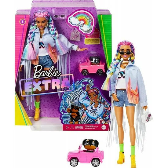 Barbie EXTRA Baba  Farmer szerelésben cuki kis kutyával