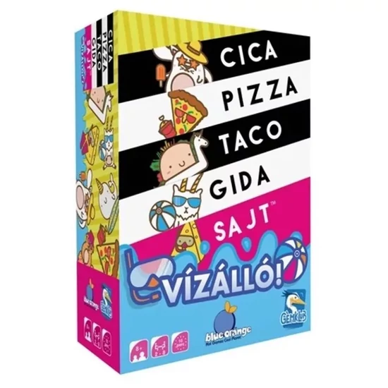 Cica, Pizza, Taco, Gida, Sajt - Vízálló!