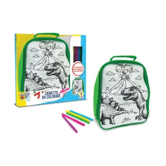 Színezhető Dinoszaurusz Hátizsák Filctollakkal