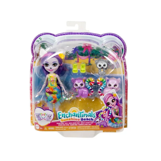 Enchantimals Lorinda Lemur és lemurcsaládja