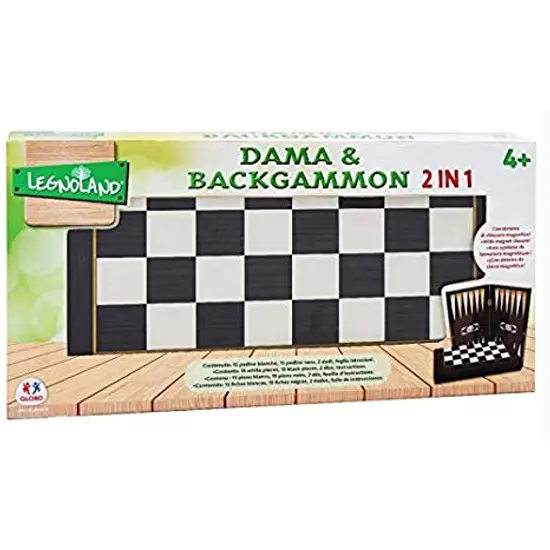 Legnoland Fa  Dama és Backgammon 2:1-ben