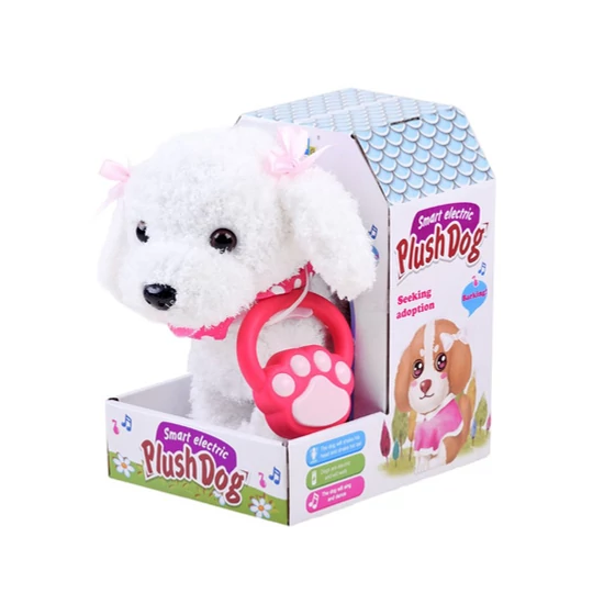 Fehér Interaktív Aranyos Kutya - Sétál és Ugat