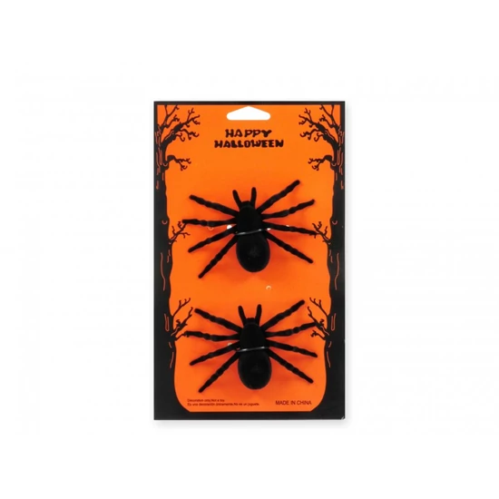 Happy Halloween - Pók dekor 2db-os 10cm