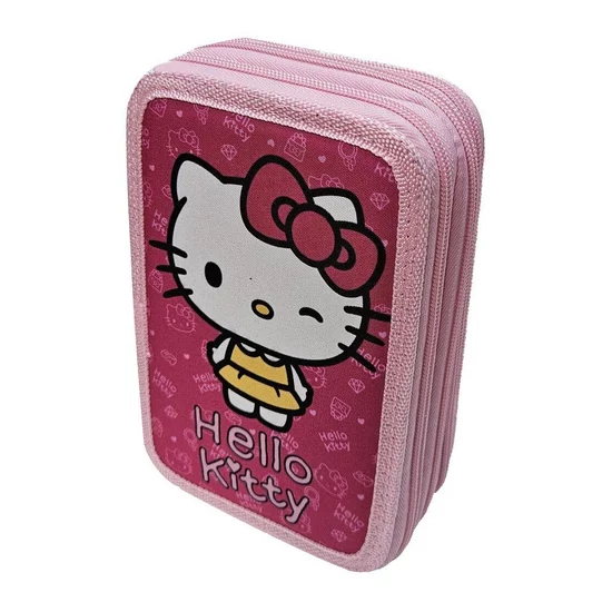 Hello Kitty - 3 szintes Töltött Tolltartó
