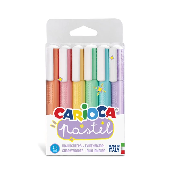 Carioca Pasztell Filctoll 6 db-os 