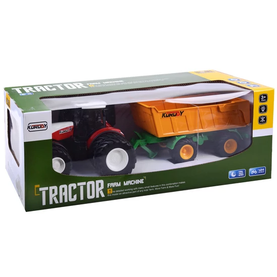 RC Traktor Utánfutóval