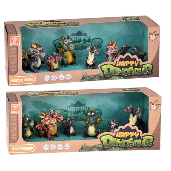 Mesebeli Sárkány Figura Szett 6 db – Varázslatos Lények Két Féle