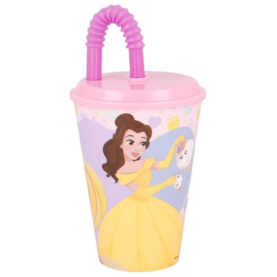 Disney Hercegnős Műanyag Szívószálas Pohár