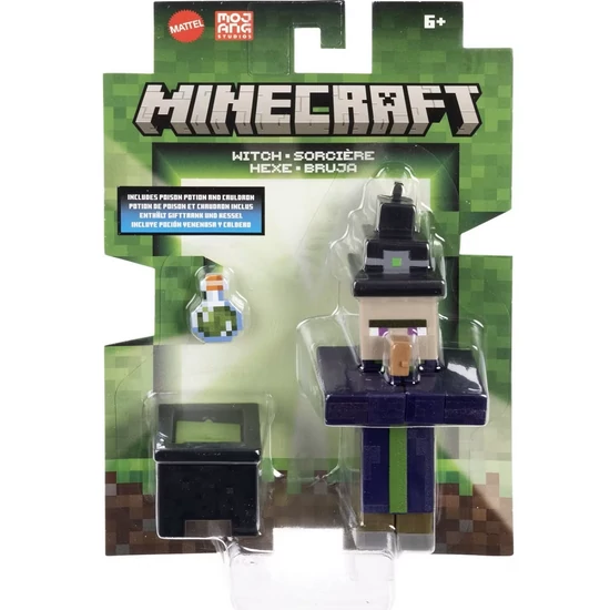 Minecraft - Akciófigura Szett - Boszorkány Üsttel